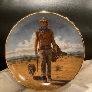 John Wayne Franklin mint plate Hondo lane